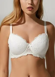 חזיה  מרופדת שמנת מידות B 75 - D 90 - חזיות עם ריפוד | SO Lingerie בוטיק בקדימה